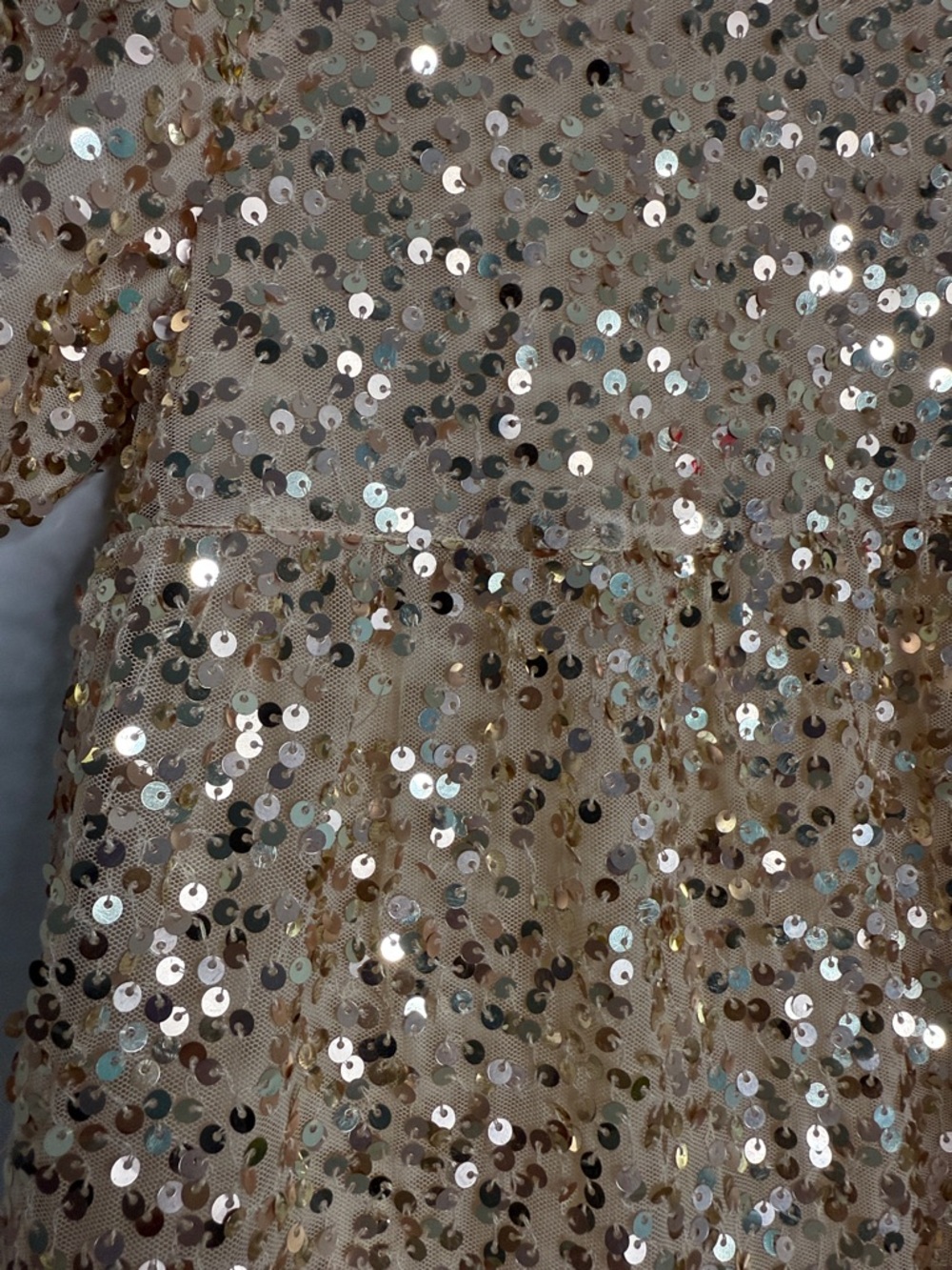 Cat & Jack Gold Sequin Party Dress 4/5 EUC - Picture 5 of 5